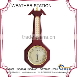 Indoor Multifunction Weather Station YG1602 With Wood Base thumbnail-1