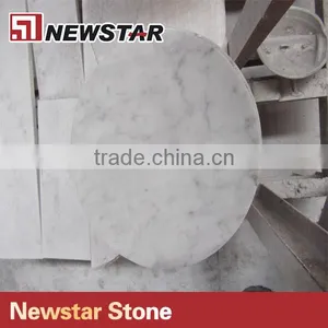 White Marble Top Table Prefab Table Top Material thumbnail-1