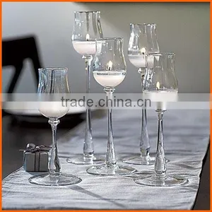 Wholesale Beautiful Clear Long Stem Glass Candle Holder thumbnail-1