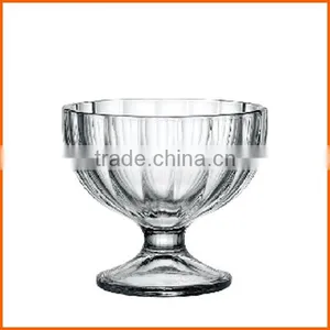 Hot Selling Clear Customized Glass Ice Cream Cup thumbnail-1