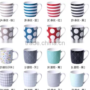 14 oz Black And White Checkerboard - Unique Coffee Mug, Coffee Cup thumbnail-6