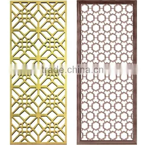 Customized Interior Decorative Metal Hotel Room Divider Panel thumbnail-3