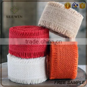 New Design Natural Jute Burlap Ribbon thumbnail-2