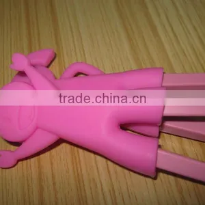Children Silicone Chopsticks With Sleeve for Kids thumbnail-1