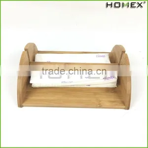 Bamboo Cocktail Napkin Holder w Removable Bar Homex BSCI/Factory thumbnail-1
