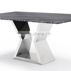 FF-071 Factory Price Stainless Steel Dining Table Base Metal Furniture Legs thumbnail-1