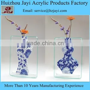 China Manufacturer Wholesale Clear Plexiglass Tall Flower Vase thumbnail-4