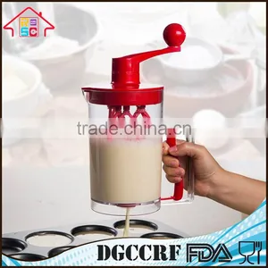 Kitchen Plastic 2-In-1 Cupcake Batter Dispenser Hand Food Cake Dough Mixer Cup thumbnail-6