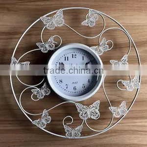 Metal Butterfly Wall Clock thumbnail-1