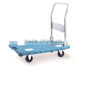High Quality Plastic Strengthening Hand Trolley With Mute Wheels thumbnail-1