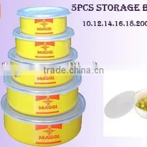 3PCS 5pcs Enamel Storage Bowl Mixing Bowl Salad Bowl Food Container thumbnail-3