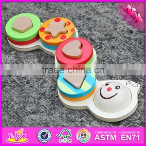 2016 New Design Educational Wooden Stacking Toys for Babies W13D128 thumbnail-3