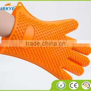 Silicone Cooking Gloves, Heat Resistant, Non-Slip Safe Utensils Handling, Cooking & Baking, Oven Mitt for Grilling, BBQ Gloves thumbnail-1