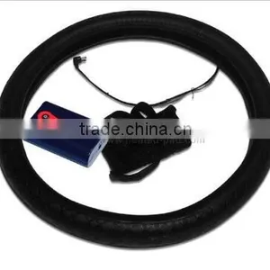 Waterproof Car Heated Steering Wheel Cover Leather thumbnail-1