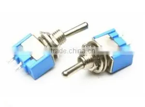Miniature Toggle Switch MTS 101 ON-OFF Blue Colour thumbnail-1