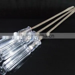 Small Plastic Handle With Magnetic Phillips, Flathead Screwdriver,transparent Handle thumbnail-3