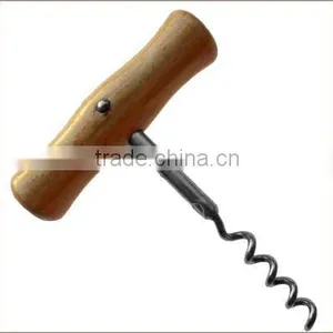 Cork Screw With Wooden T Handle thumbnail-1