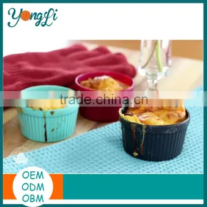 2016 Wholesale DIY Baking Ceramic Ramekins Silicone Baking Cup thumbnail-1