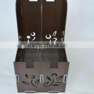 Wooden Table Case Unfinished Wood Case Portable File Case thumbnail-2