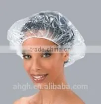 Spa Salon Disposable Waterproof Clear Shower Caps thumbnail-1