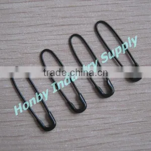 Fashion Hang Tag Black 22mm French Coiless Garment Safety Pin thumbnail-1