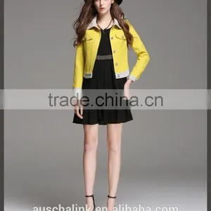 Italy Style Girls Long Sleeve Single Breasted Short Jacket Competitive Price thumbnail-5
