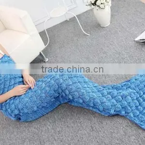 2016 New Design Knitted Amazon Mermaid Tail Blanket Wholesale thumbnail-3