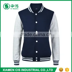 High Quality Custom Logo American Fashion Unisex College Varsity Jacket for Wholesale thumbnail-6