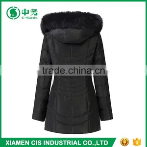2017 New Arrival Winter Windproof Slim Fit Hooded Womens Parka Jacket thumbnail-5