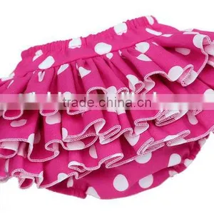Baby Girl Summer Dress Whole Round Triple Ruffles Bloomer Skirt Baby Wear Clothes thumbnail-3