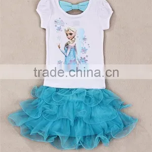 High Fashion Childrens Clothing White T-shirt Tutu Dress Professional Ballet Tutu Baby Tutu Dress thumbnail-1