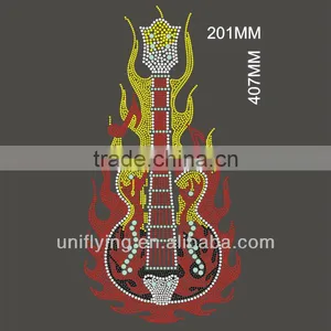 Hot Guitar Rhinestone Motif Designs thumbnail-1