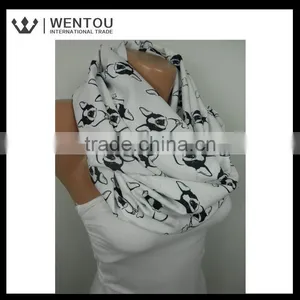 Fashion Accessories Dog Print Infinity Scarf thumbnail-3