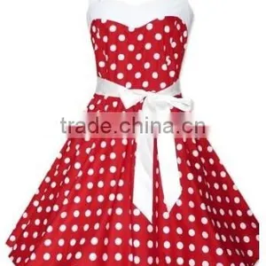 Walson Instyles Wholesale 50's Polka Dot Halter Dress Rockabilly Swing Vintage Pinup Retro Skirt thumbnail-1
