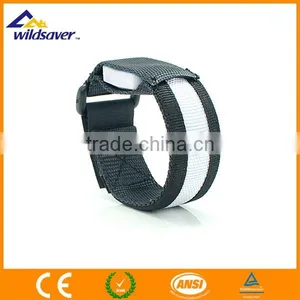 Velcro Custom Fabric Nylon LED Wristband thumbnail-4