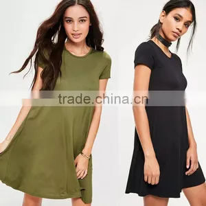 Eco Friendly Factory Low Price Clothing Blank Swing Dresses for Women thumbnail-3