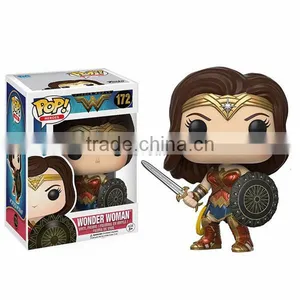 Heros PVC Figure Wonder Woman#172 New Design Wonder Woman POP Figure Toy Super Heros Action Figure for Collection thumbnail-1
