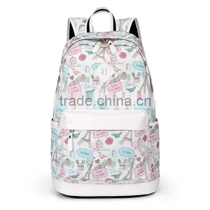 Fashion Print Children Shoulder Canvas Backpack Traveling Bag thumbnail-1