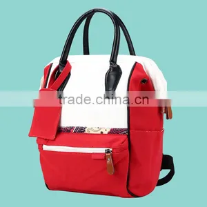 Customer Print Blank Mommy Shoulder Diaper Bag Backpack thumbnail-3