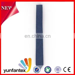 2017 Latest New Fashion Design Cotton Navy Blue Color Tie thumbnail-1