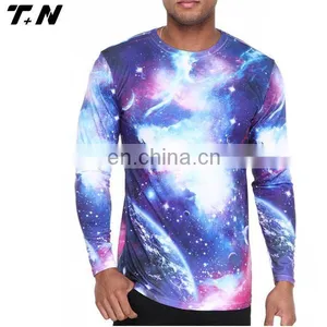 Wholesale Cheap Long Sleeves Printed Sublimation t Shirts T-shirt Printing thumbnail-1
