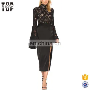Oem Product One Piece Bodysuit Women Cotton Mesh Trim Lace Bodysuit Tops thumbnail-4