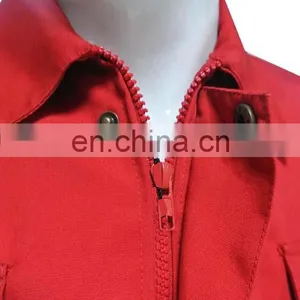 Hot Selling Red Color Labor Uniform Workwear Industrial Uniform of 100% Cotton/CVC/TC thumbnail-4