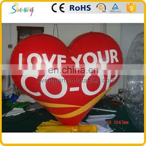 Sale Welded Large Lovely Inflatable Red Heart Shape Model thumbnail-1