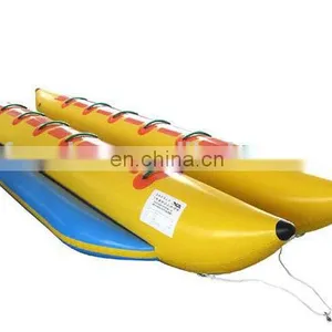 HI 0.65mm PVC Tarpaulin Inflatable Water Banana Boat, Amazing Flying Banana Boat for Adults thumbnail-1