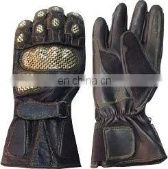HMB-2011A, COWHIDE LEATHER GLOVES KEVLAR BIKER STYLE thumbnail-1