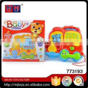 Factory Offer Educational Kids Cartoon Cat Telephone Toys With Light Music thumbnail-4