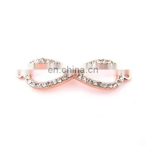 Rose Gold Plated CZ Set Infinity Charm thumbnail-1