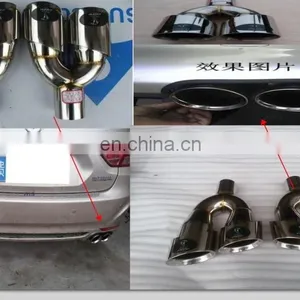 Stainless Steel Brushed Finish Dual Exhaust Tips thumbnail-4