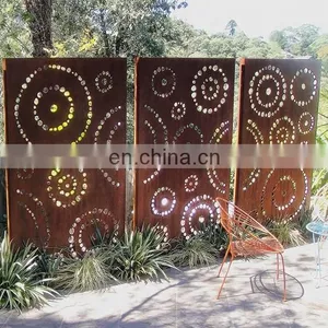 Weathering Corten Steel Laser Cutting Panel for Fence & Screen thumbnail-5